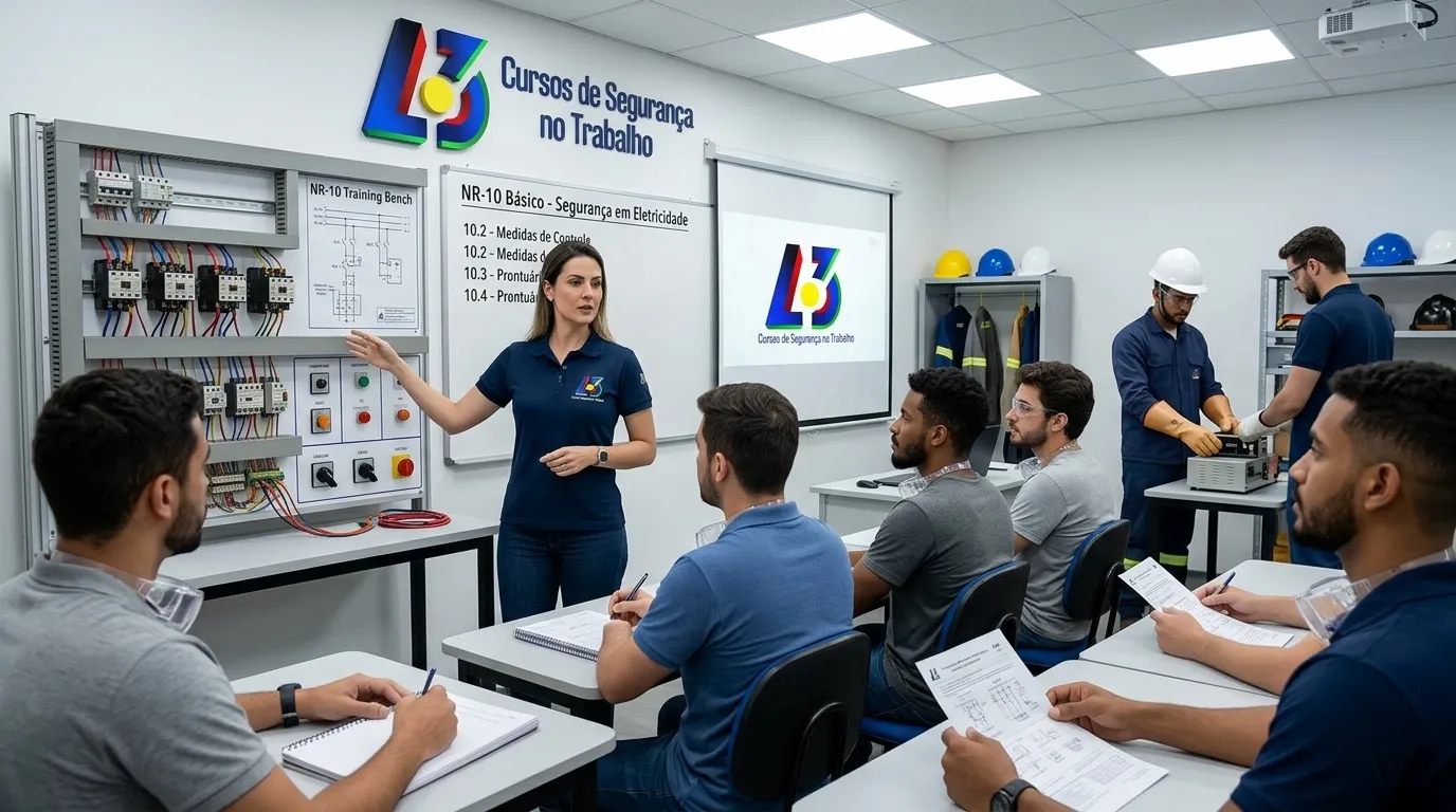 Treinamento prático NR10 e segurança do trabalho