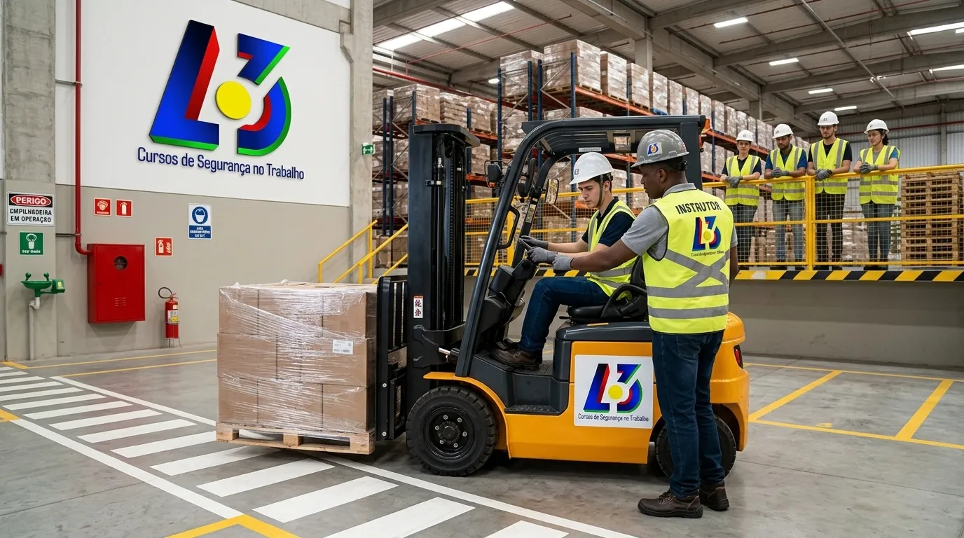 Treinamento conforme NR-11 para operadores de empilhadeira