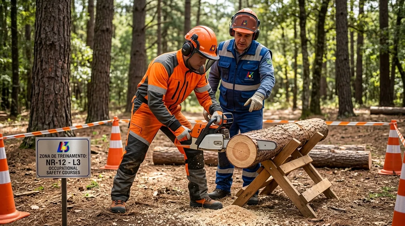 Capacitação técnica para operadores de motosserra