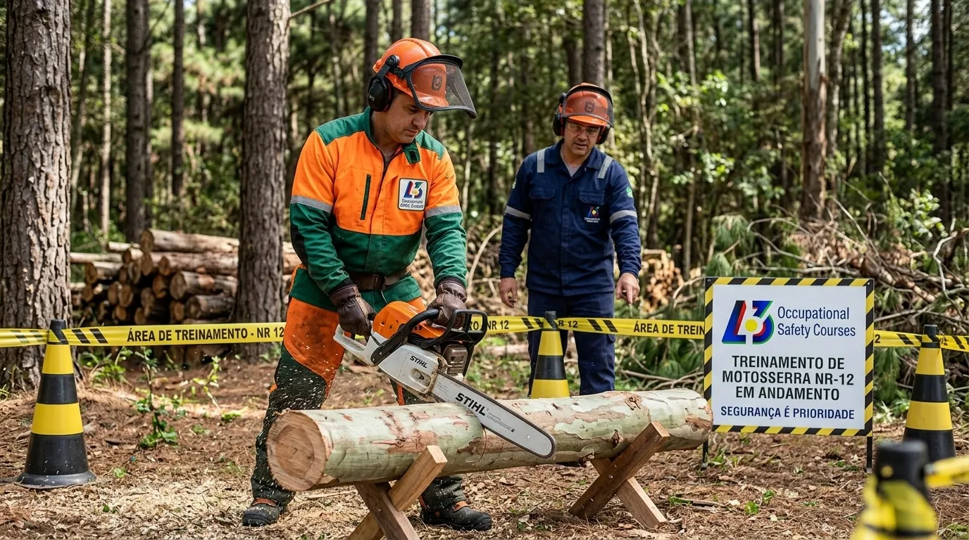 Formação Operador Motosserra NR-12 Profissional