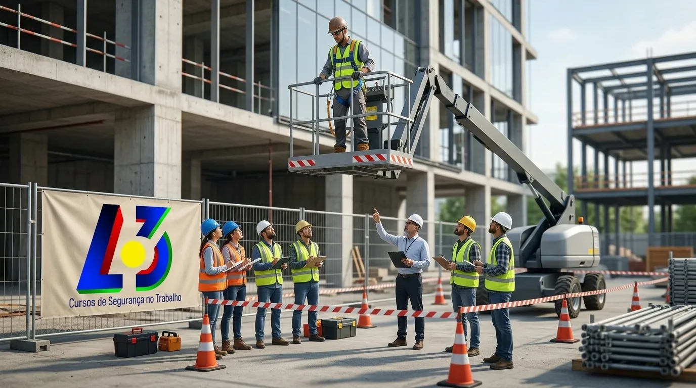 Treinamento conforme NR-18 e NR-35 para operação segura