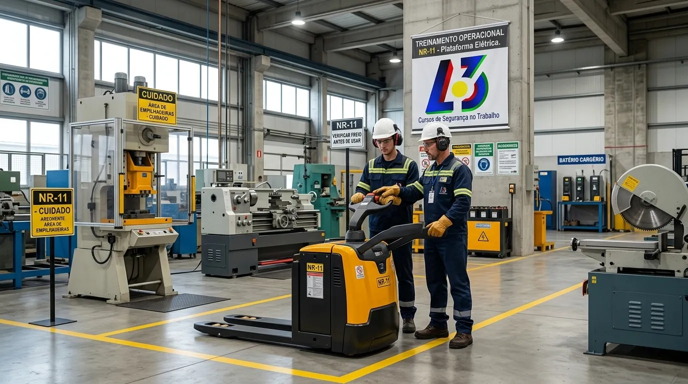 Capacitação profissional em segurança do trabalho para operadores
