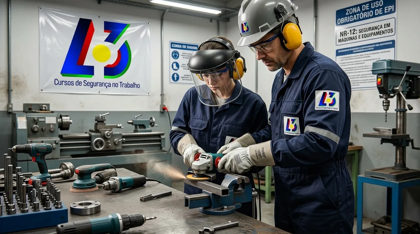 Segurança na operação de ferramentas rotativas conforme NR-12